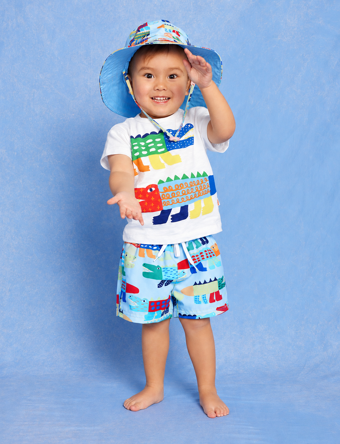 Snap Snap boardshort set