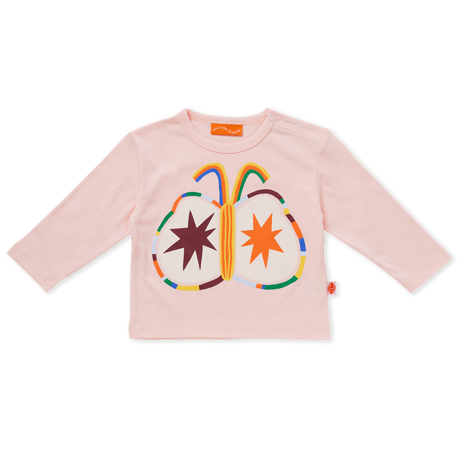Cotton Long Sleeve T Shirt / Flutterby