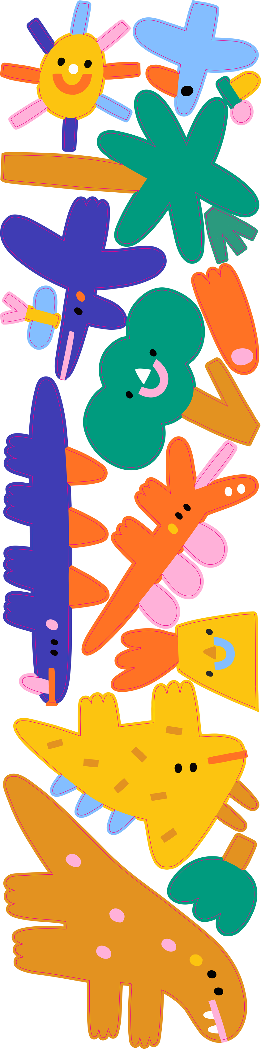 Dino Days Fabric Wall Decals