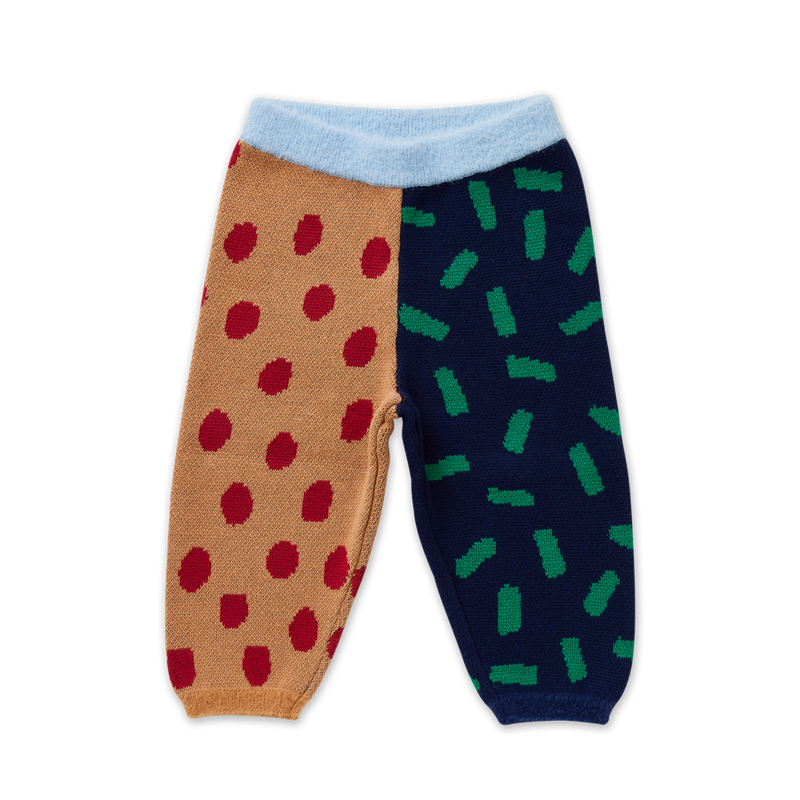 Fluffy Knit Pant / Spots
