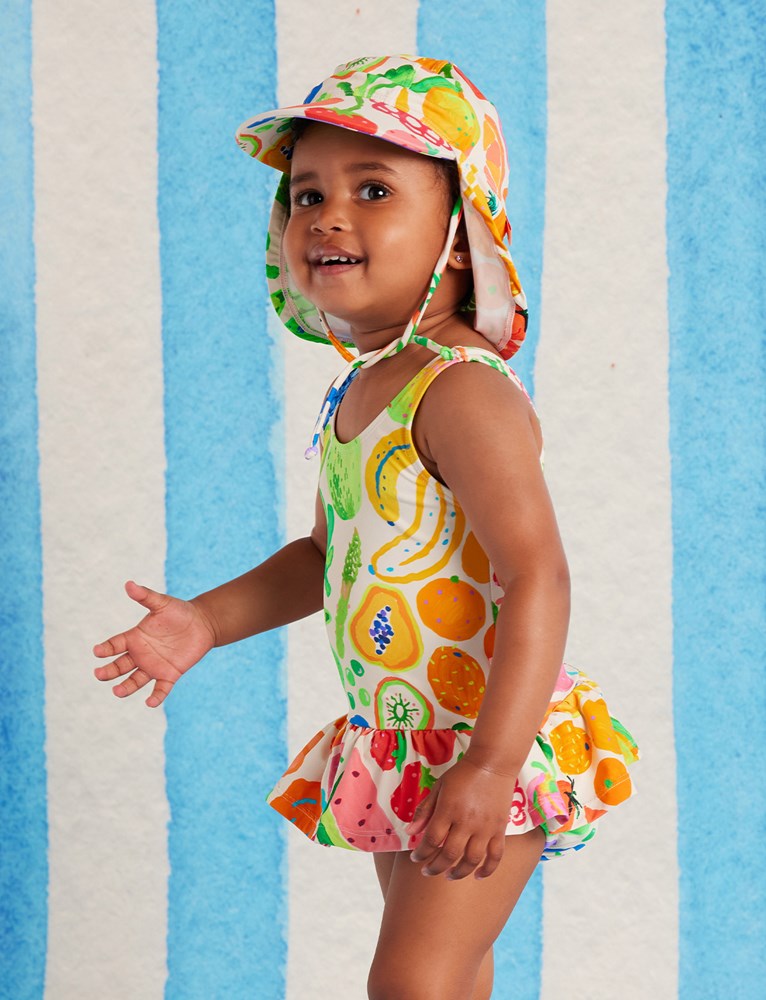 Baby Frill Bather Eat The Rainbow