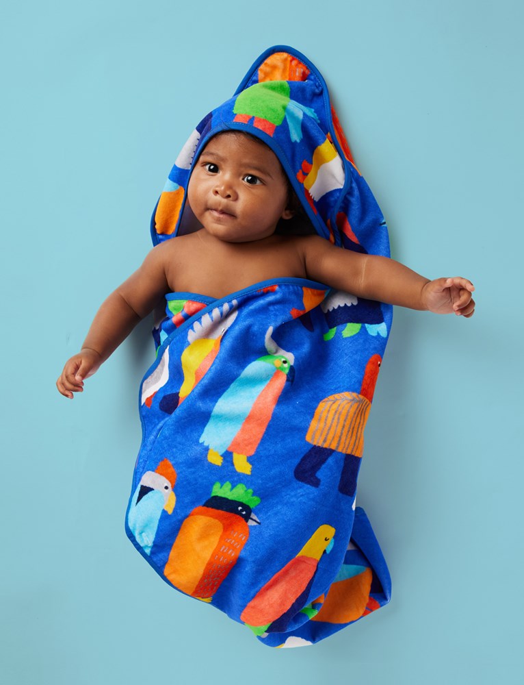 Baby Hooded Towel Flamin' Galahs