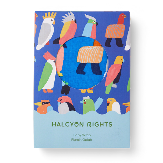 Flamin' Galah Blue Baby Wrap (Swaddle)