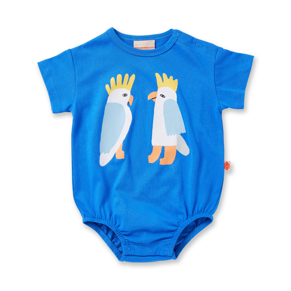 Blue Cockatoo Short Sleeve Bodysuit