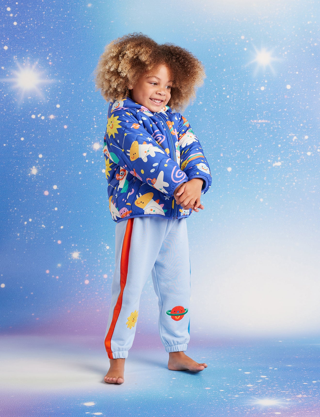 Fleece Track Pant / Dinos In Space
