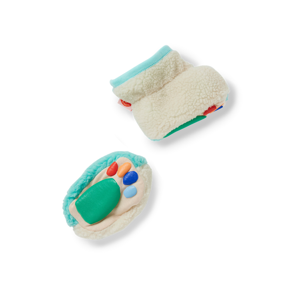 Aqua & Cream Sherpa Baby Bootie
