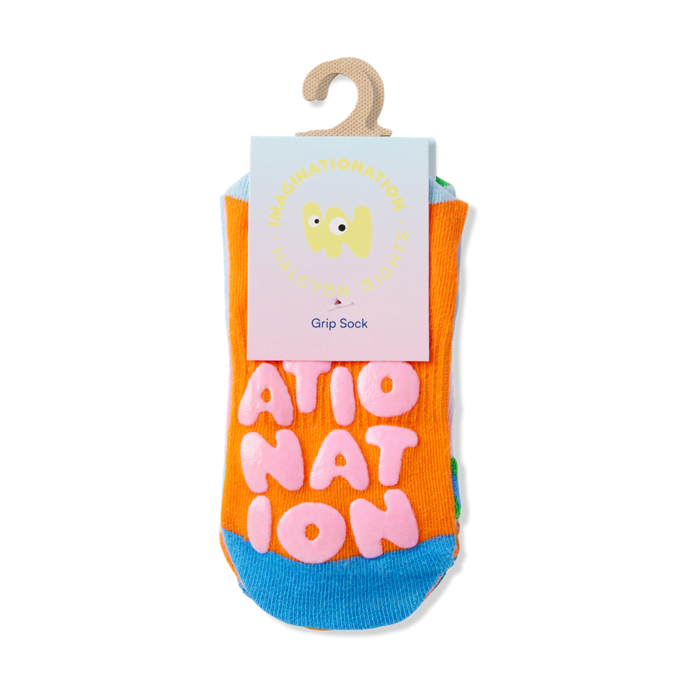 Ankle Grip Sock / Imaginationation X Halcyon Nights Red Pink