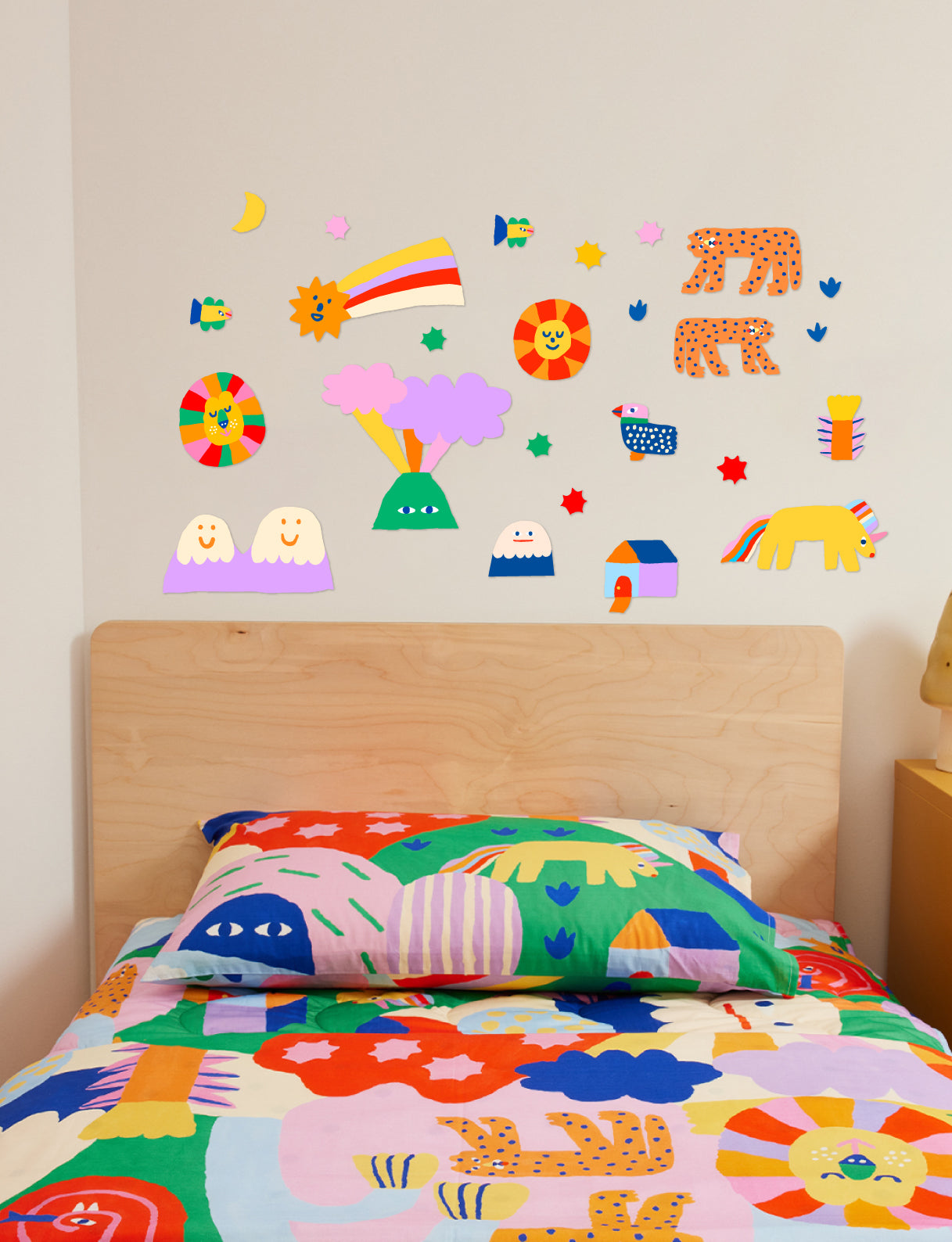 Rainbow Valley Fabric Wall Decals