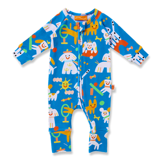 Puppy Park Long Sleeve Romper