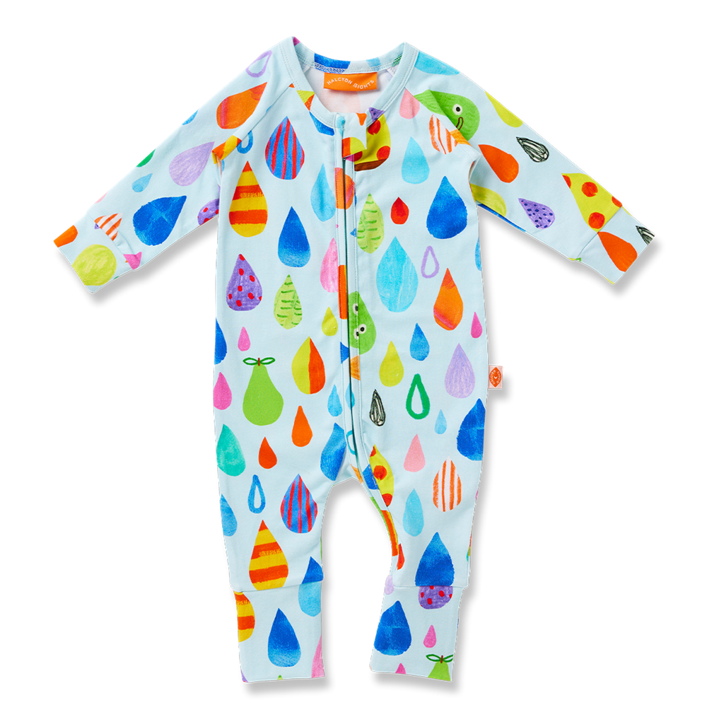 Sun Shower Long Sleeve Romper