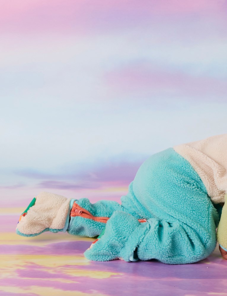 Aqua & Cream Sherpa Baby Bootie