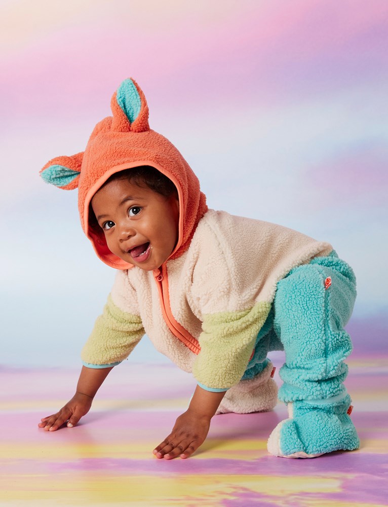 Aqua & Cream Sherpa Baby Bootie