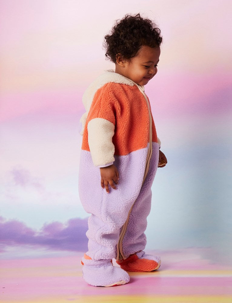 Lilac & Coral Sherpa Baby Bootie