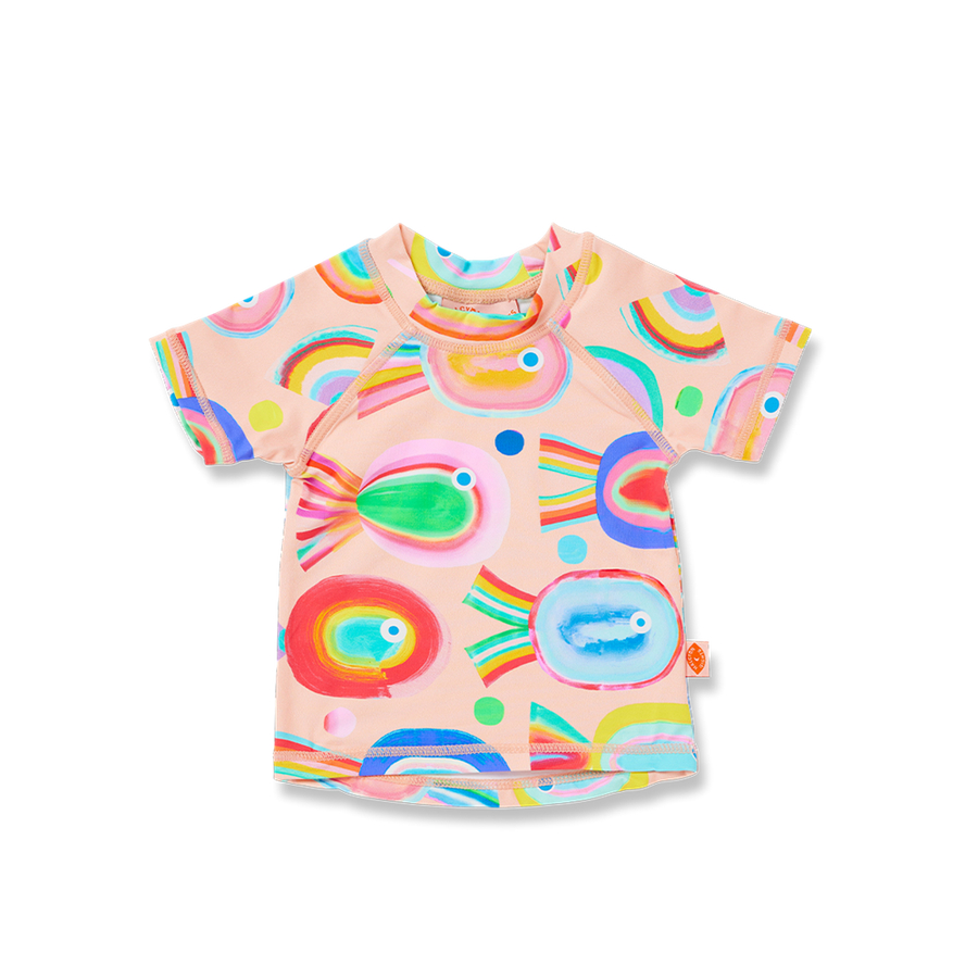 Short Sleeve Rash Vest / Fancy Fins