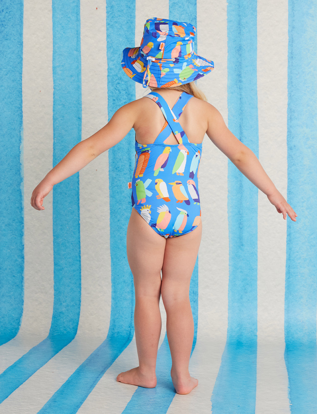 Elastic Strap Bather Flamin' Galahs