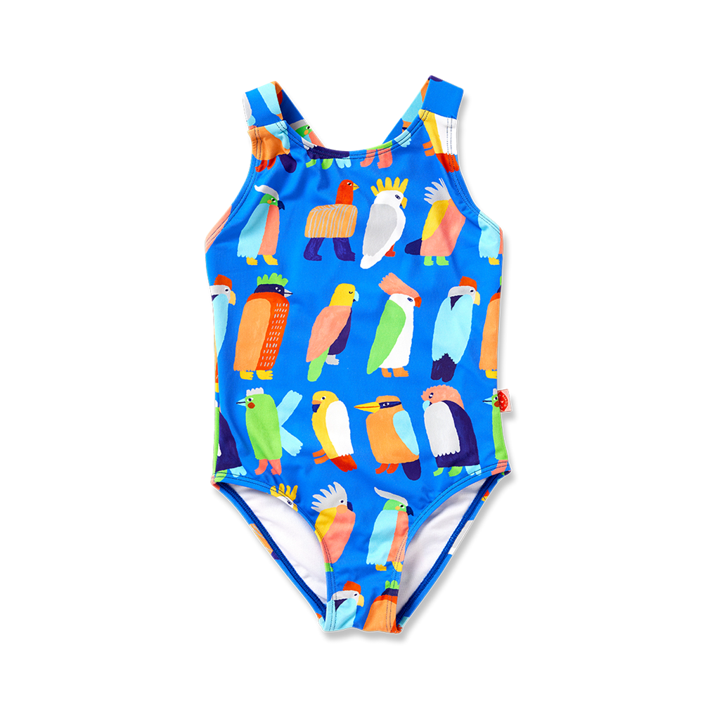 Elastic Strap Bather Flamin' Galahs