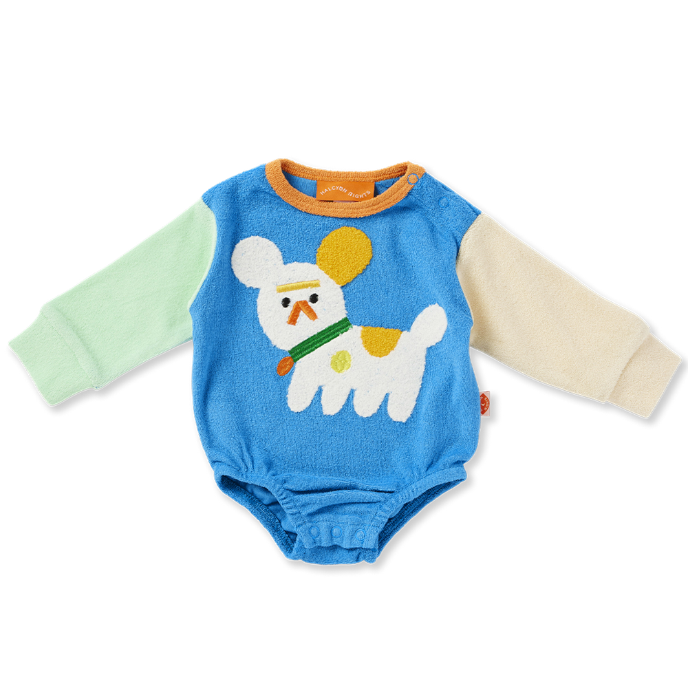 Puppy Park Terry Long Sleeve Bodysuit