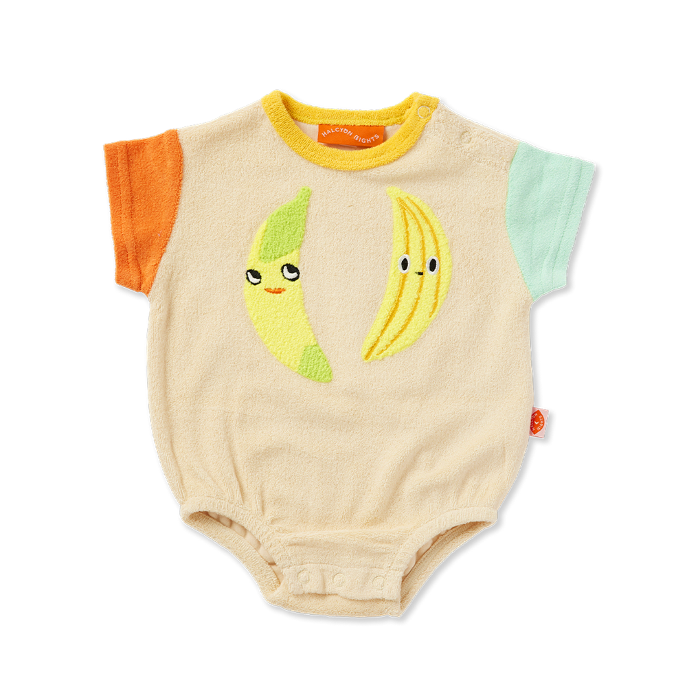 Peel Party Terry Short Sleeve Bodysuit