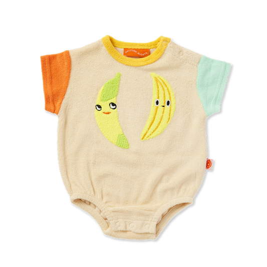 Peel Party Terry Short Sleeve Bodysuit