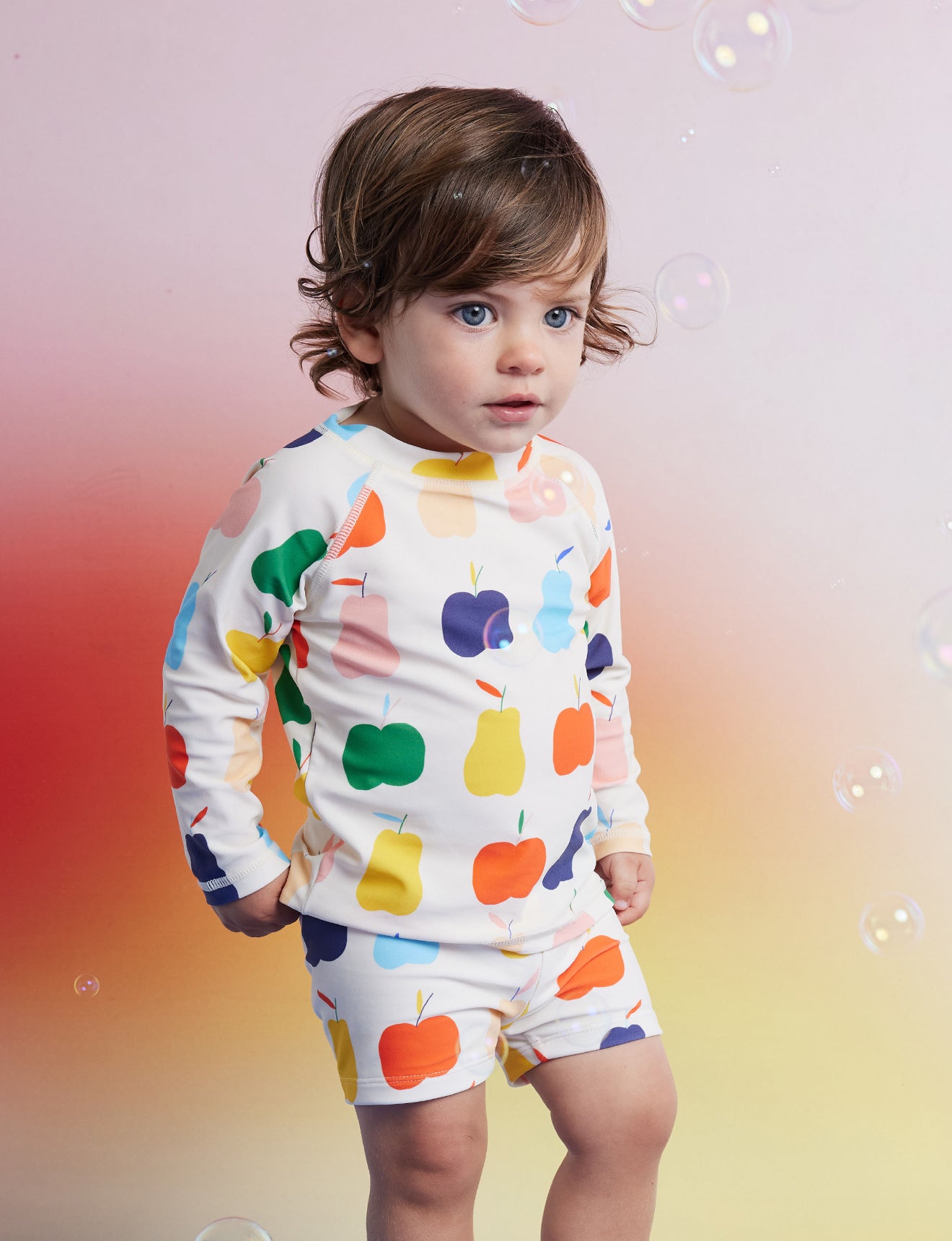 Long Sleeve Rash Vest / Tiny Orchard