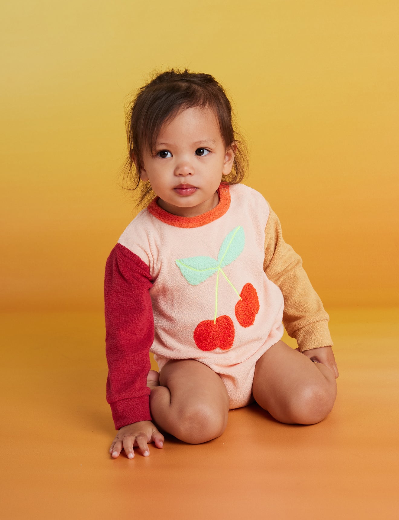 Terry Long Sleeve Bodysuit / Tiny Orchard