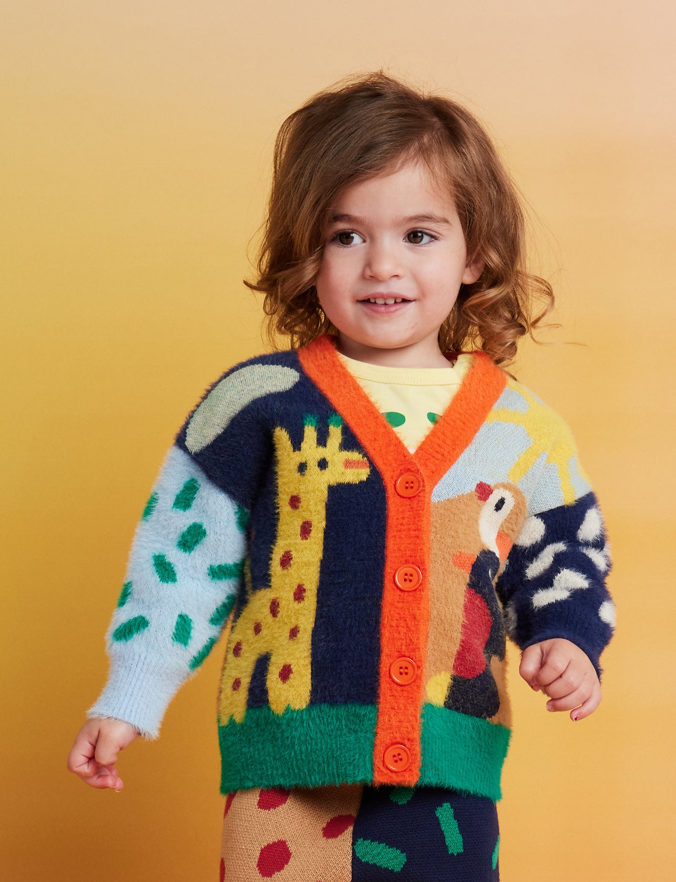 Fluffy Knit Cardigan / Zoo Crew