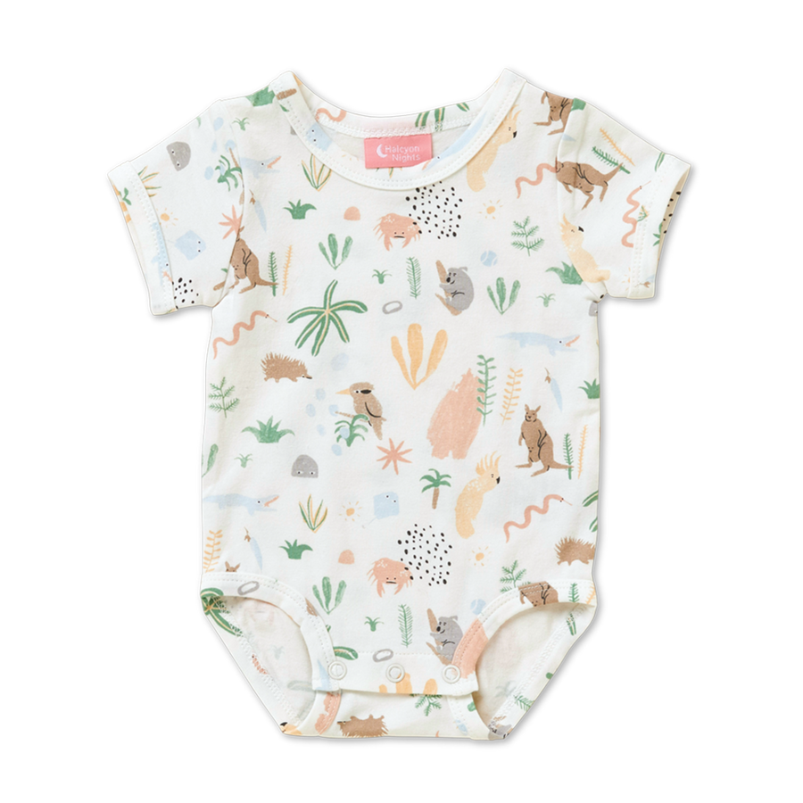 Short Sleeve Bodysuit / Outback Dreamers