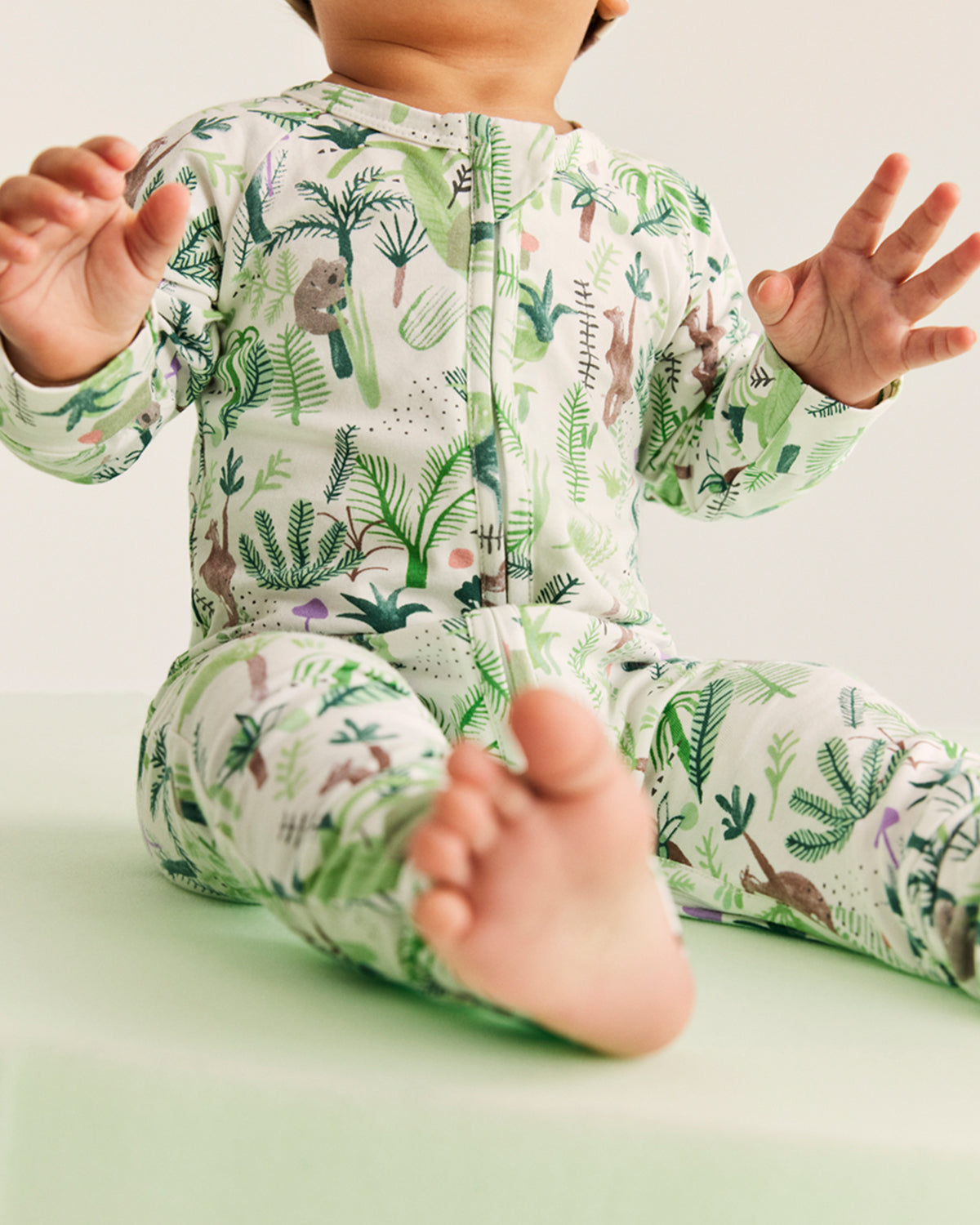 Fern Gully Long Sleeve Romper