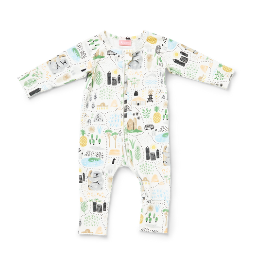 Big Adventures Long Sleeve Romper