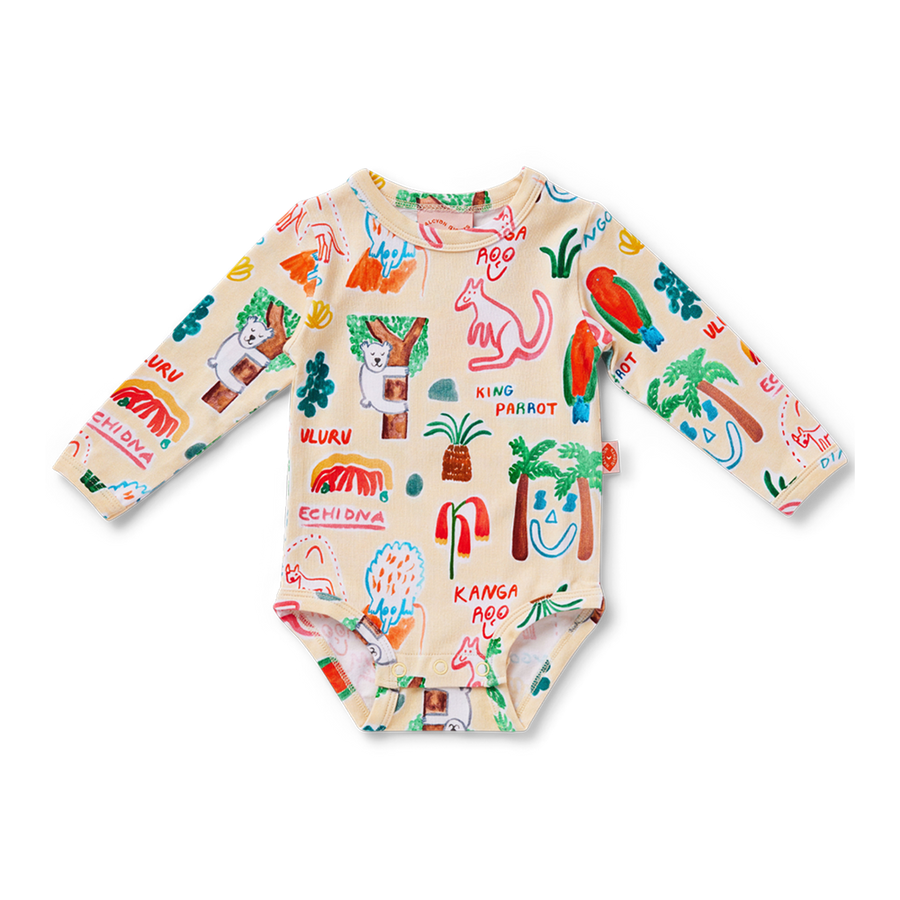 Long Sleeve Bodysuit / Coo-ee!