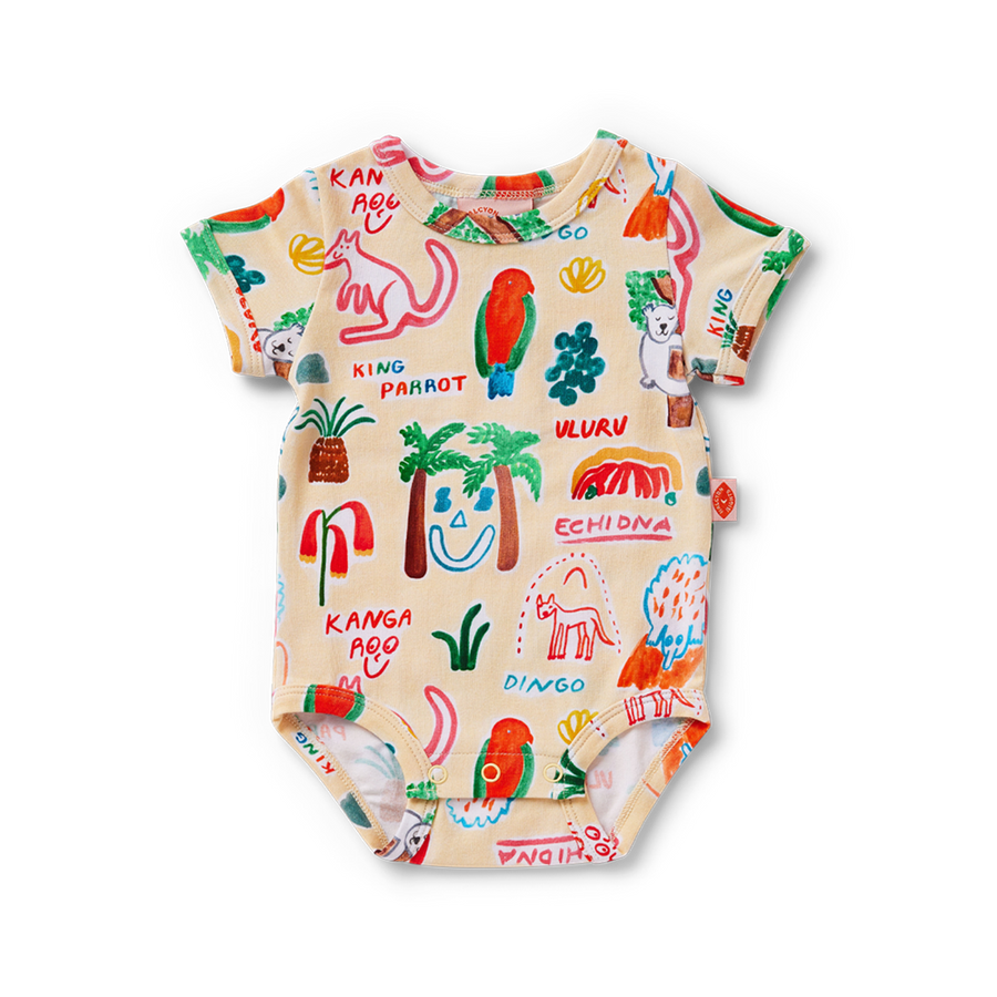 Short Sleeve Bodysuit / Coo-ee!
