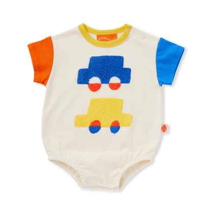 Cotton Short Sleeve Bodysuit / Beep Beep