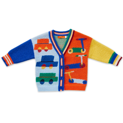 Fluffy Knit Cardigan / Beep Beep