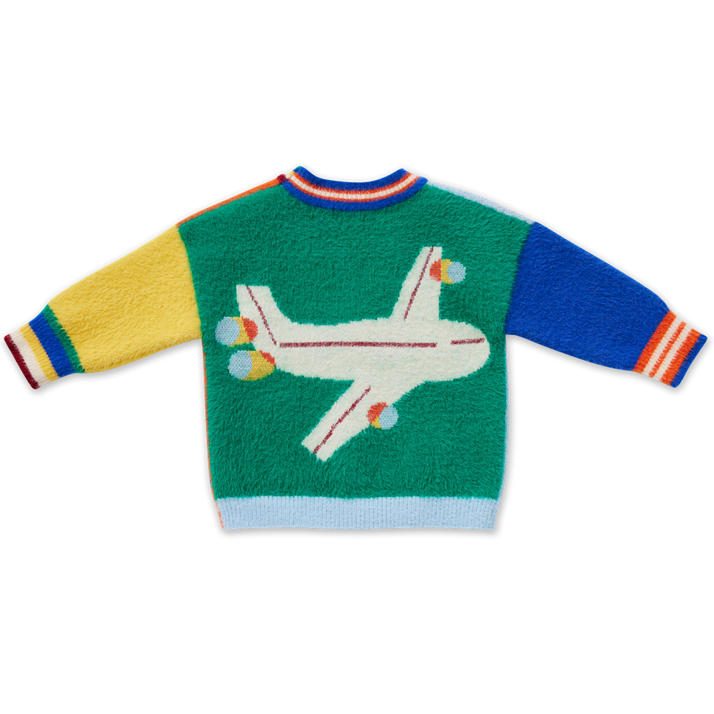 Fluffy Knit Cardigan / Beep Beep