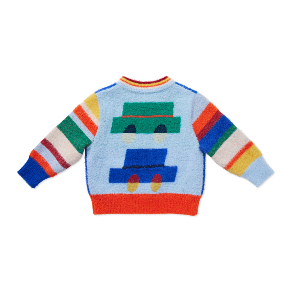 Fluffy Knit Jumper / Beep Beep