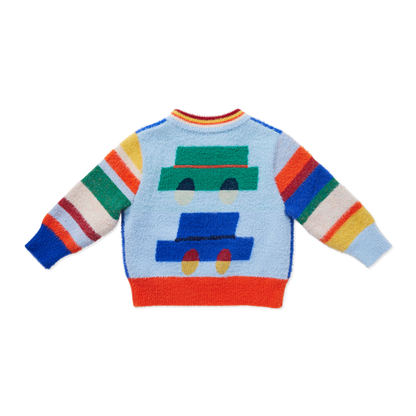 Fluffy Knit Jumper / Beep Beep