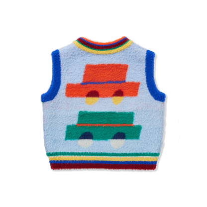 Fluffy Knit Vest / Beep Beep