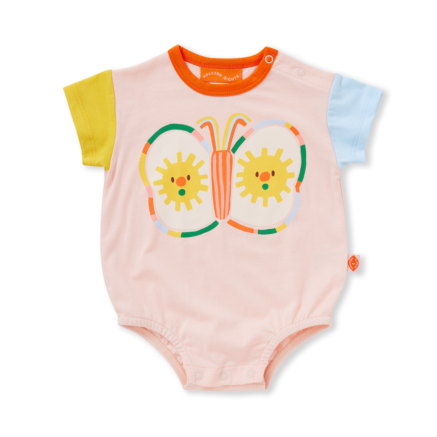 Cotton Short Sleeve Bodysuit / Flutterby