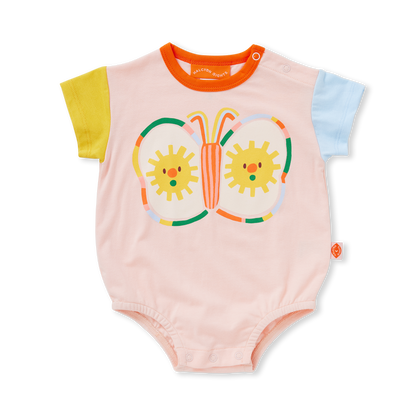Cotton Short Sleeve Bodysuit / Flutterby