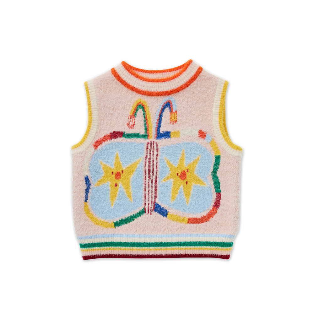 Fluffy Knit Vest / Flutterby