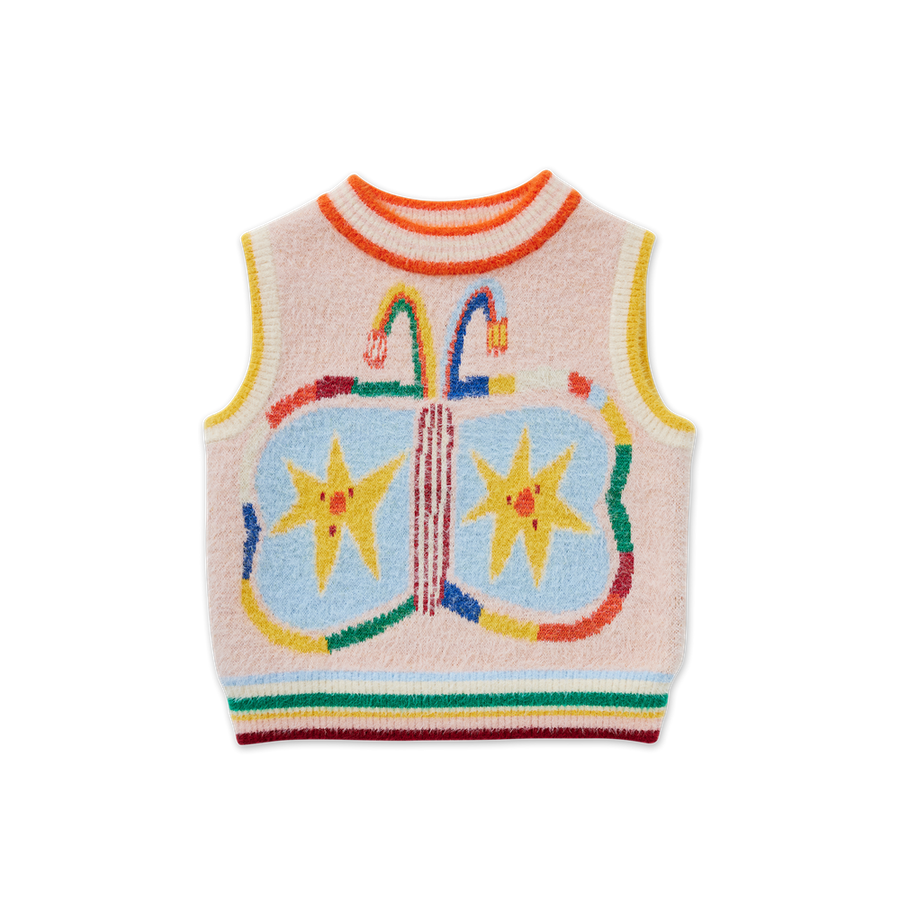 Fluffy Knit Vest / Flutterby