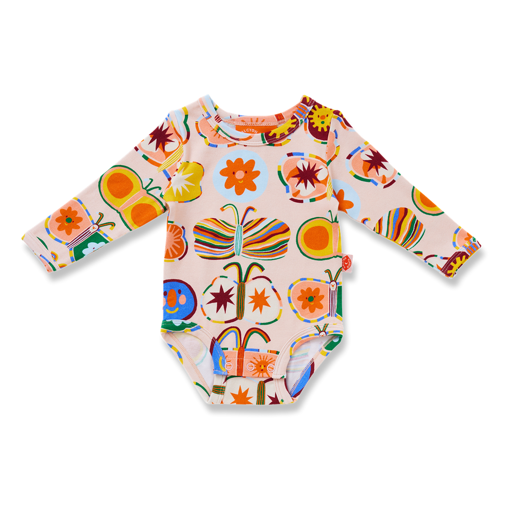 Long Sleeve Bodysuit / Flutterby