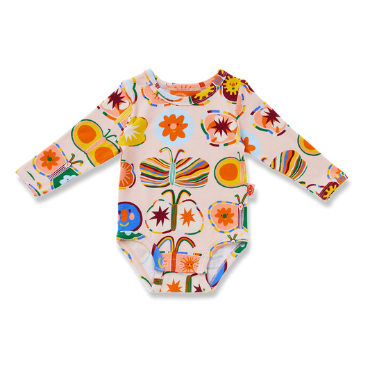 Long Sleeve Bodysuit / Flutterby