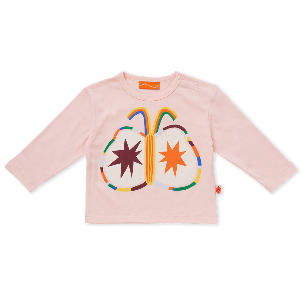 Cotton Long Sleeve T Shirt / Flutterby