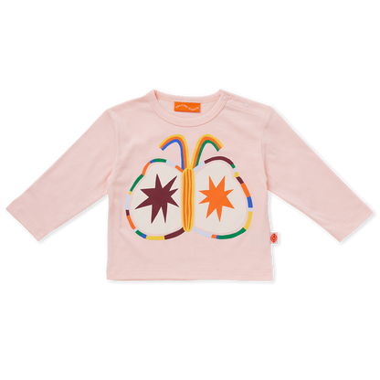 Cotton Long Sleeve T Shirt / Flutterby