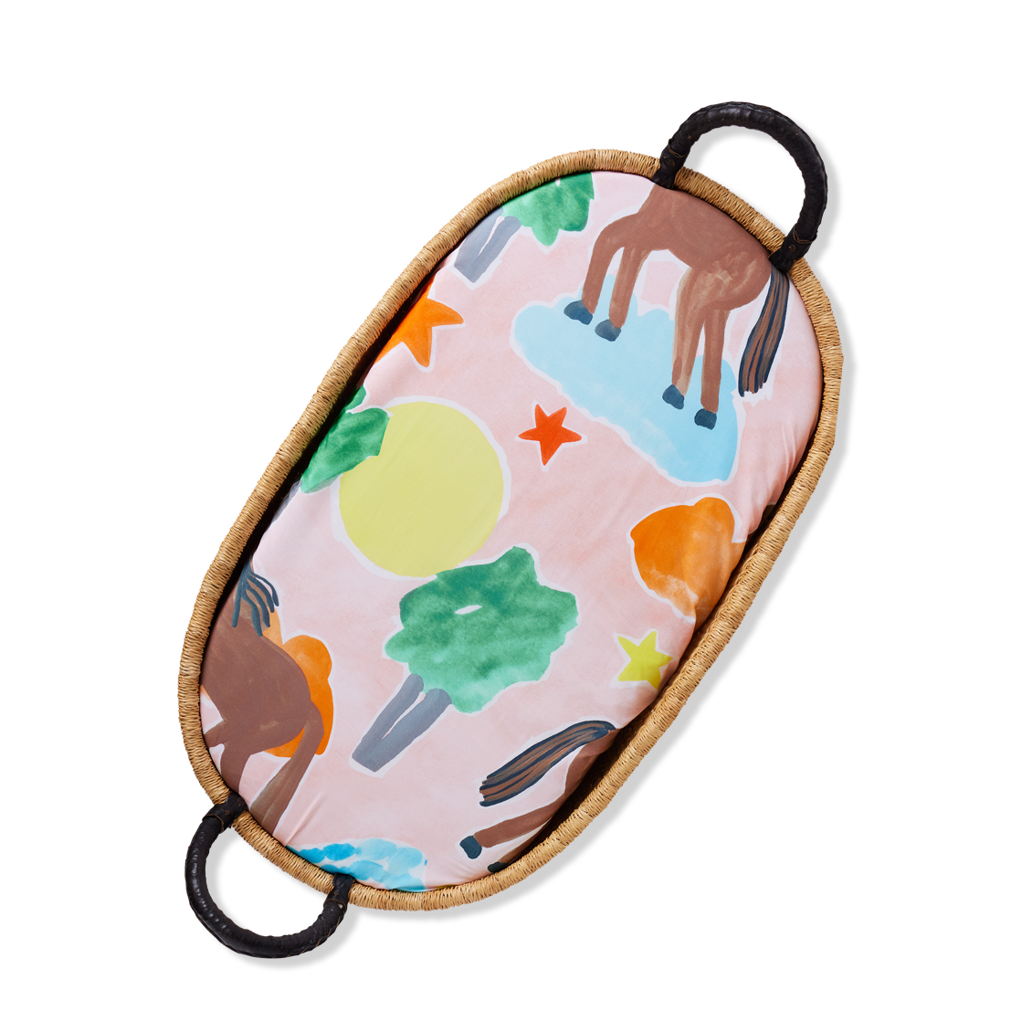 Giddy Up Fitted Bassinet Sheet