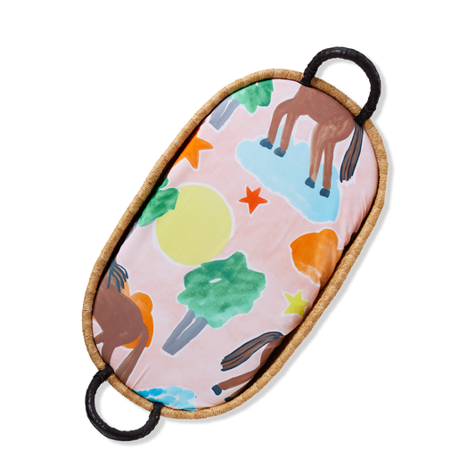 Giddy Up Fitted Bassinet Sheet