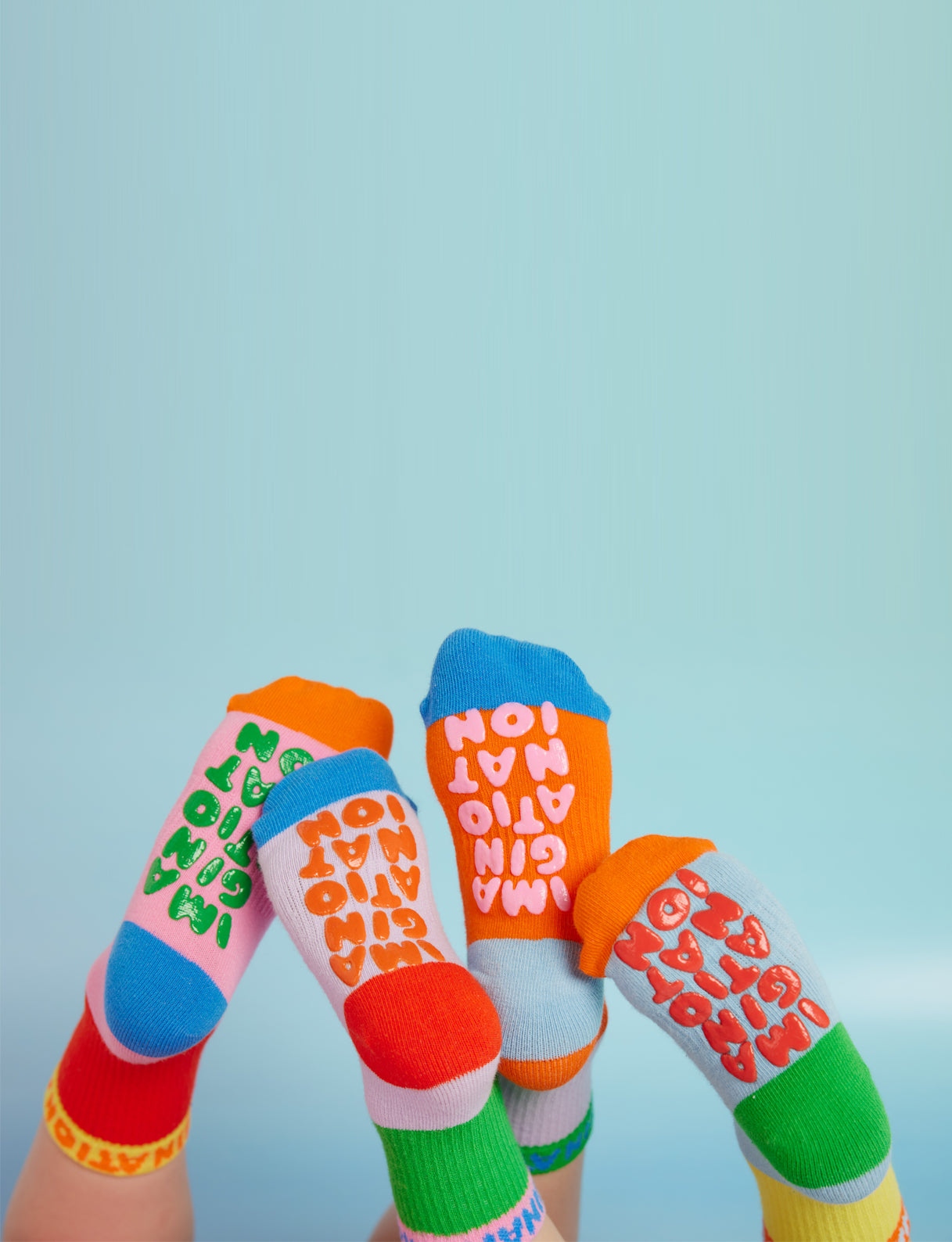 Ankle Grip Sock / Imaginationation X Halcyon Nights Yellow Green