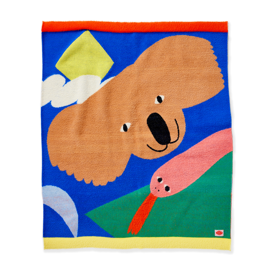 Fluffy Knit Baby Blanket / Little Billabong