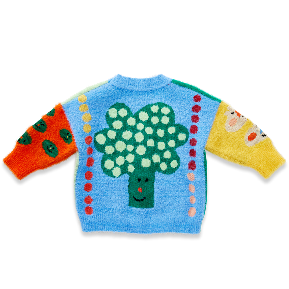 Pocket Patch Knit Cardigan